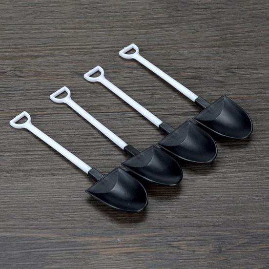 50Pcs/Set Ice Cream Shovel Eco-friendly Food Grade Plastic Yogurt Jam Cake Spoon Spade Kids