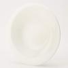 NARUMI Esprit Plate, 23cm, White, Simple and Stylish, Relief Design, Deep Soup Plate, Microwave and Dishwasher Safe, Made in Japan, 50180-5304