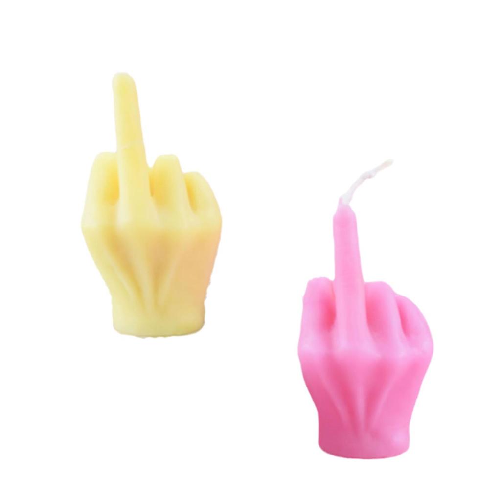 3D Middle Finger Silicone Mold for DIY Scented Candle or Plaster Ornament