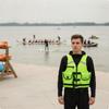 Надувной спасательный жилет-буй с свистком для активного отдыха, сплава, рыбалки