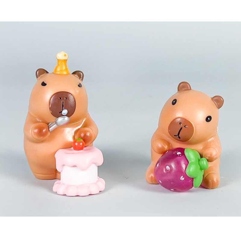 Character Capybara Cartoon Pvc  Action Figures Model Toy Collectibles Gift Kids
