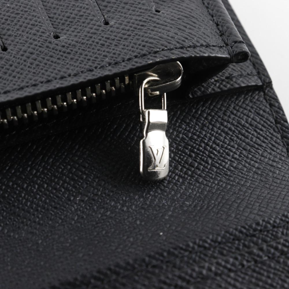 Louis Vuitton Portefeiulle Braza Purse M30501 Noir Black Taiga Mens Used