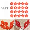 50Pcs Tile Leveling System Spacers Clips For Floor Wall Gap 1-3mm Construction Tool Red PE Plastic Reusable
