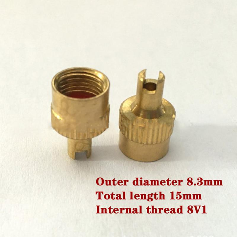 Медная прорезная головка, крышка штока клапана, автомобиль, мотоцикл, колесо клапана, крышка Valvol