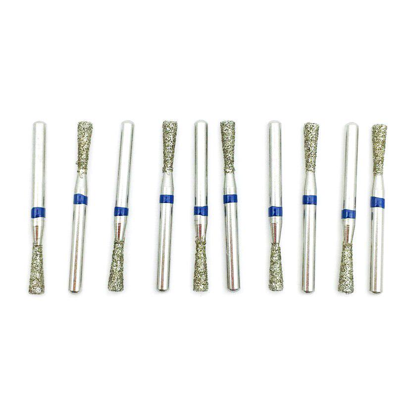 10 шт., стоматологические алмазные боры, сверла Dia-burs для высокоскоростного наконечника, средний FG 1,6 мм, стоматологические инструменты SI-51