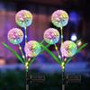 3 Head Dandelion Flower Solar Led Light Outdoor Garden Lawn Lamps For Garden Street Lawn Stakes Fairy Lamps Yard