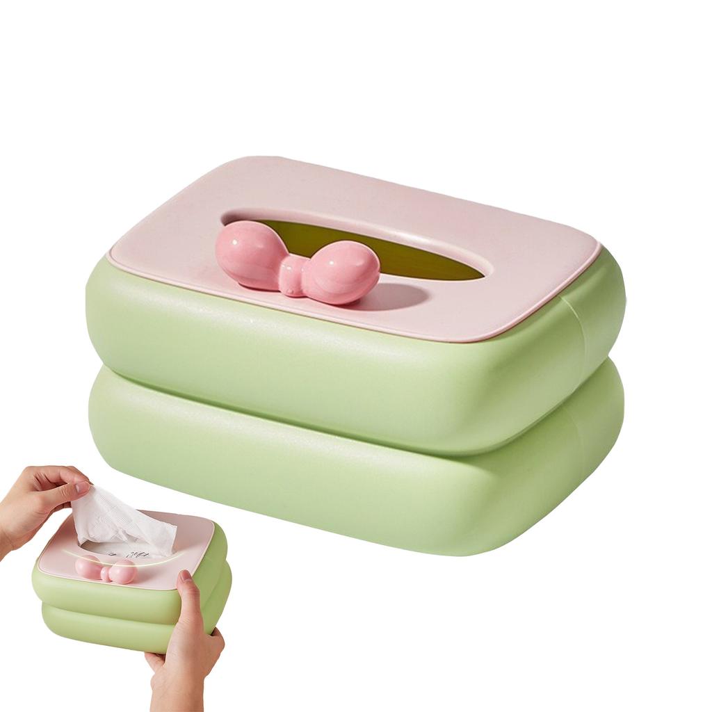 Конфетный цвет Чехол для салфеток Держатель для салфеток Диспенсер Пластиковый органайзер для салфеток для тумбочек Спален Офиса