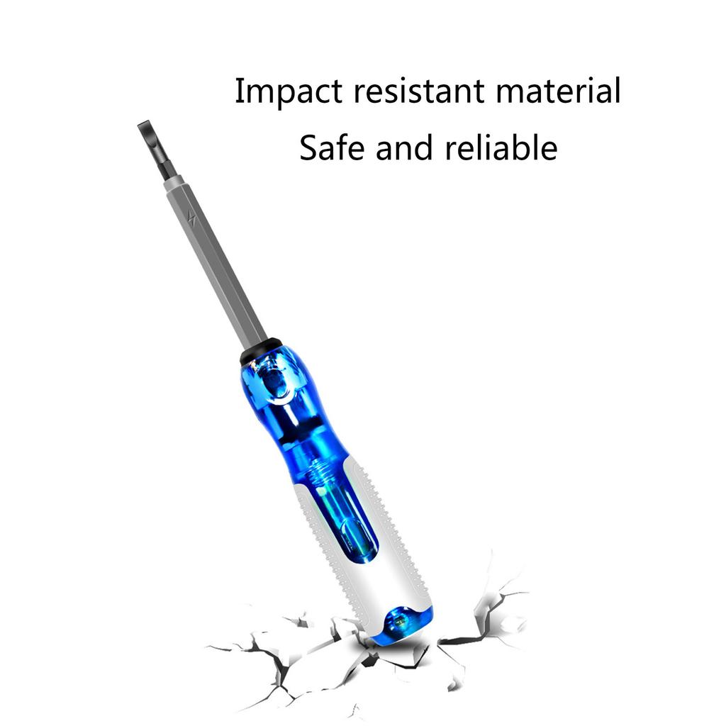 Бесконтактный тестер напряжения, светодиодный фонарик, звуковой сигнал, ручка детектора напряжения 24-500 В, тест на живой/нулевой провод