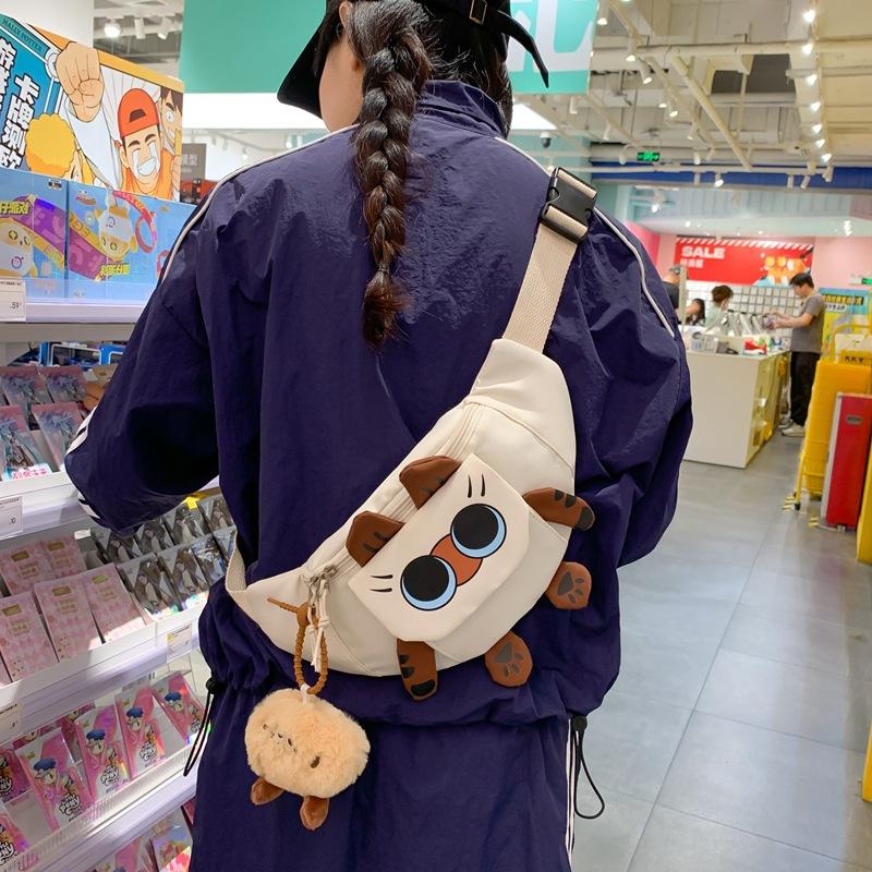 Сумка на груди с изображением кошки, женская сумка через плечо для улицы, сумка для мобильного телефона, маленькая сумка через плечо для девочек