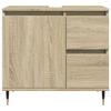 VidaXL Bathroom Vanity Cabinet Sonoma Oak Engineered Wood, Under Sink Cabinet,,, Bathroom Furniture 849676