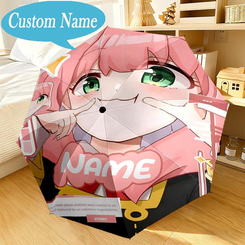 Custom Name Umbrella Happy Birthday SPY Umbrella 8-Frame for Travel, Camping, Casual Lightweight Portable, Essential for Family Gifts