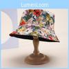 Spring Summer Floral Fisherman Cap With Sunshade And Ventilation For Casual Wear