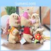 Pink Capybara Plush Keychain Toy With Watermelon Pattern Kid Doll Collectors