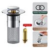 3/6Pcs Pop-up Sink Drain Filter Bathroom Sink Stopper Stainless Steel Filter Basket
