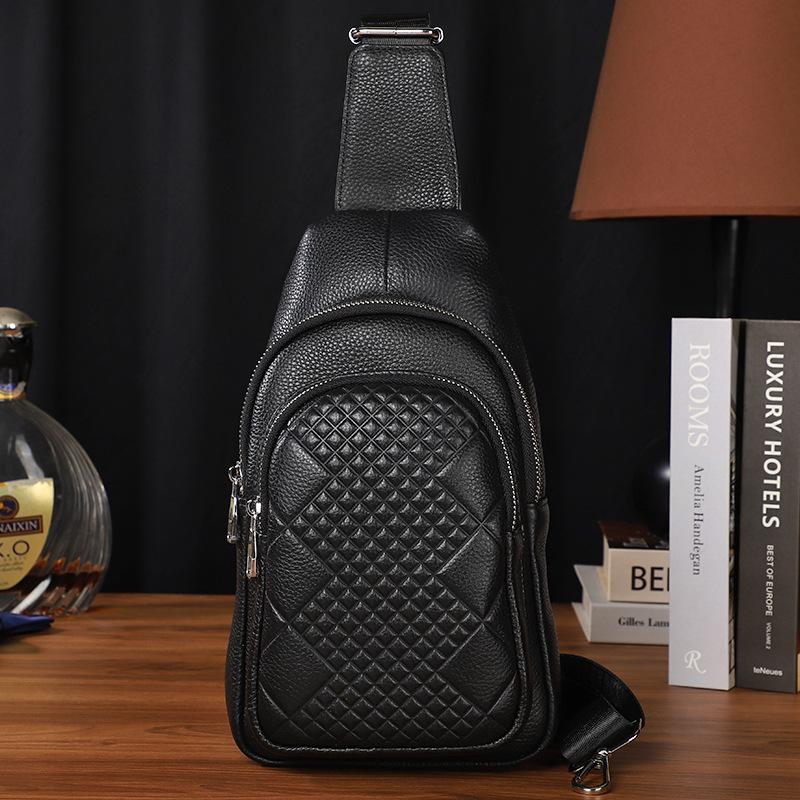 Сумка на грудь из коровьей кожи, мужская сумка через плечо, повседневный небольшой рюкзак из натуральной кожи, молодежная спортивная сумка через плечо