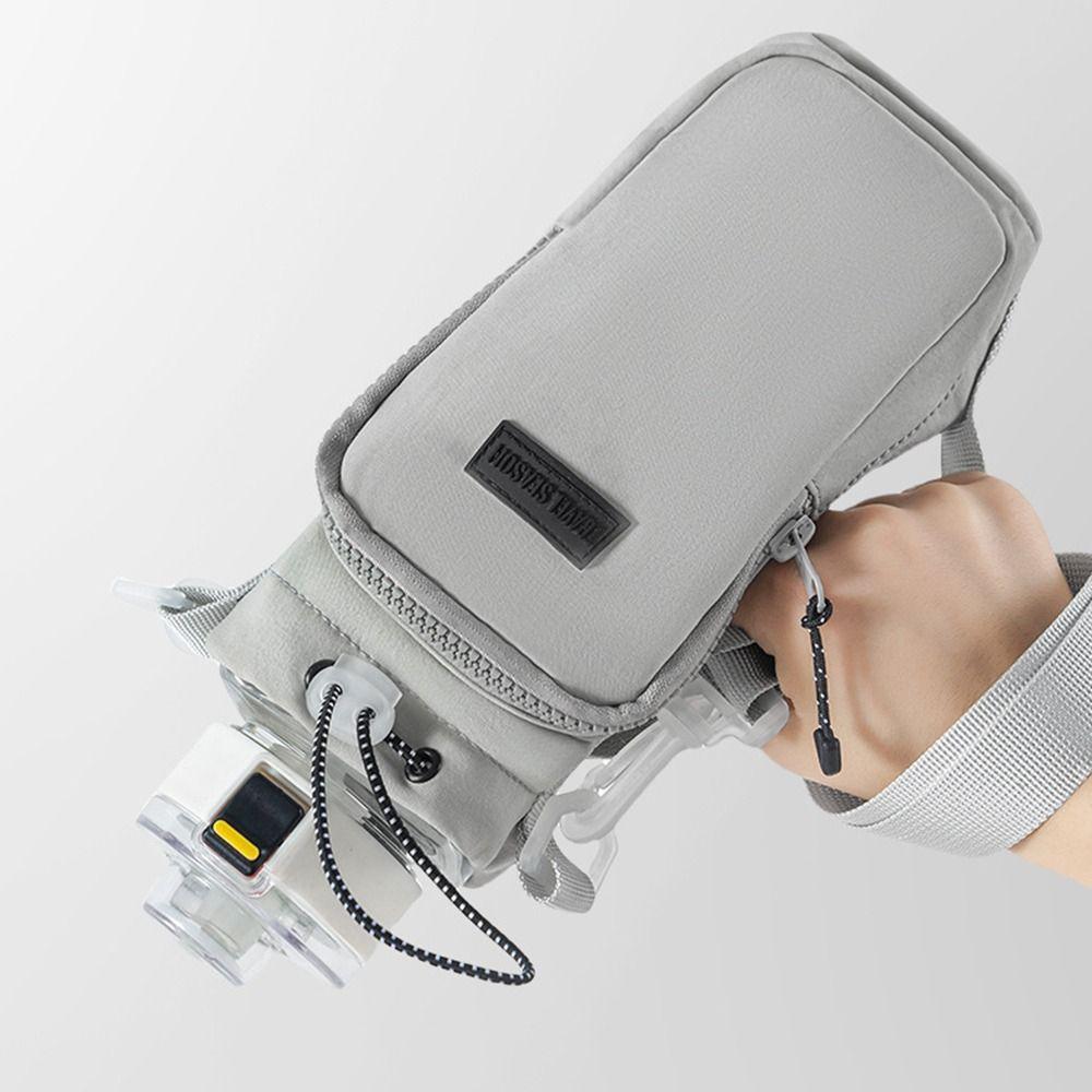 Плечевой ремень Держатель для бутылки с водой Передний карман Сумка-слинг для бутылки с водой Чехол Стакан