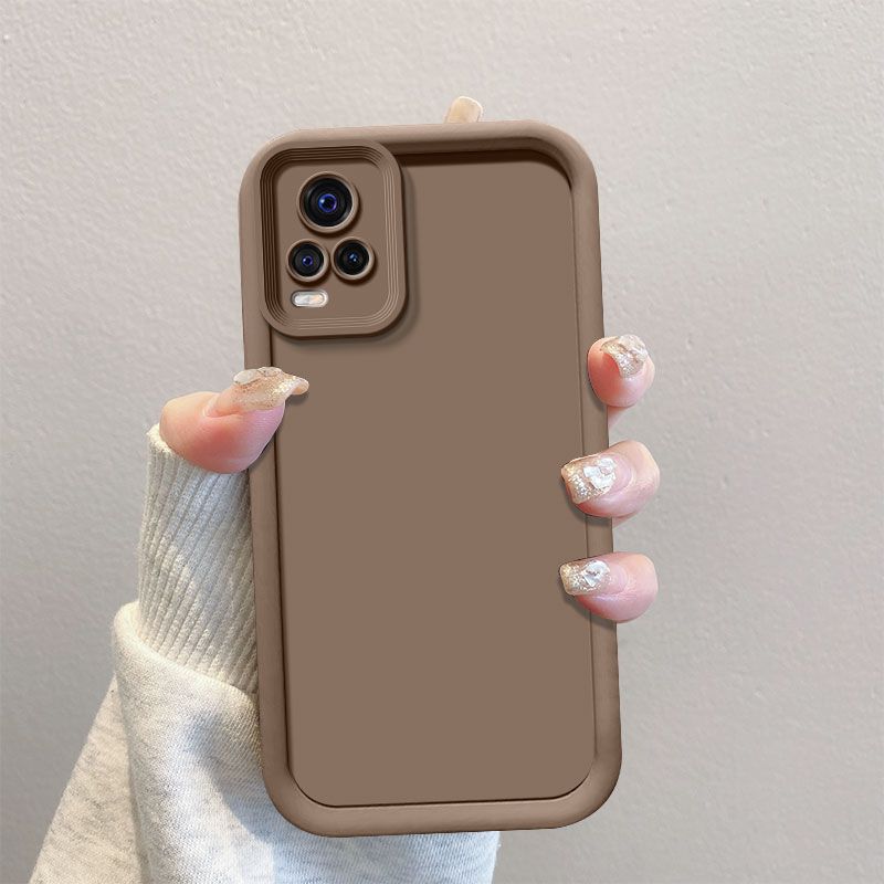 Для Vivo V21 Чехол vivo V21s Чехол для телефона vivo V21e 4G V20 V20 Pro Y73 Защита Ударопрочный Матовая Задняя крышка защита Ощущение кожи