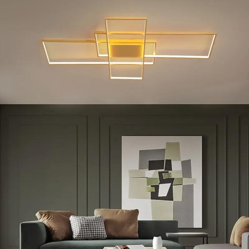 Современная светодиодная потолочная люстра для гостиной, столовой, спальни, прохода, балкона, домашнего декора, внутреннего освещения, светильника, люстры