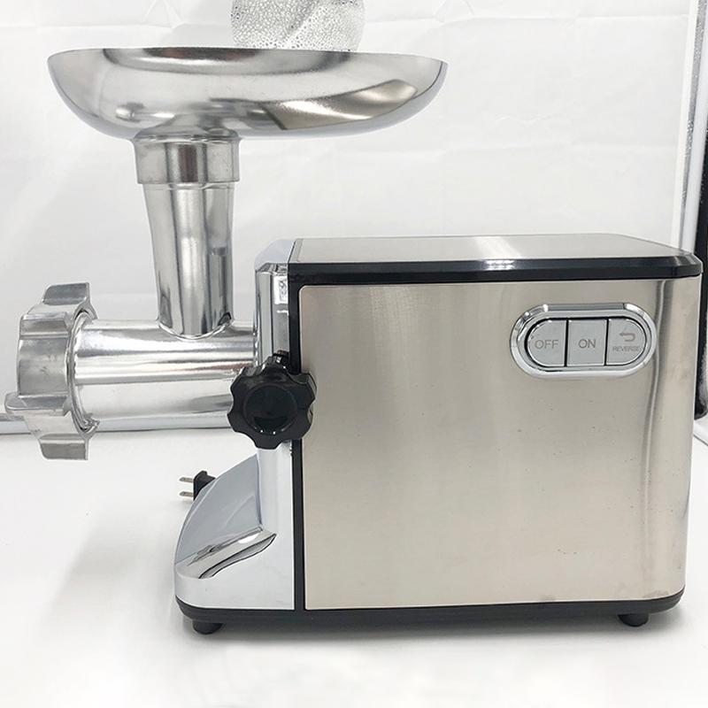 Электрическая мясорубка 220 В, мясорубка из нержавеющей стали, наполнитель для колбас, свинины, перца чили, говядины и чеснока, бытовая машина для измельчения