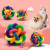 2 PCs PVC Material Colorful Bell Toy Ball Pet Cat Dog Interactive Toy 2 PCs PVC Material Colorful Bell Toy Ball Pet Cat Dog Inte