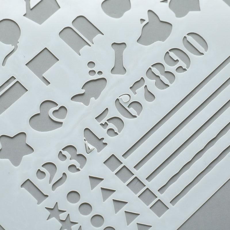 12pcs Stencil Set Planner DIY Drawing Template Journal Notebook Diary Scrapbook