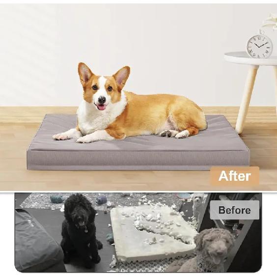 Anti-Dirt Replacement Dog Bed Cover Pad Protector 210D Oxford Waterproof Dog Cushion Cover for Puppy Kitten Other Pet No Filling