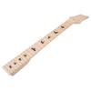 Alomejor Electric Guitar Neck Replacement 22 Frets 24 Inch Unfinished Maple Fretboard