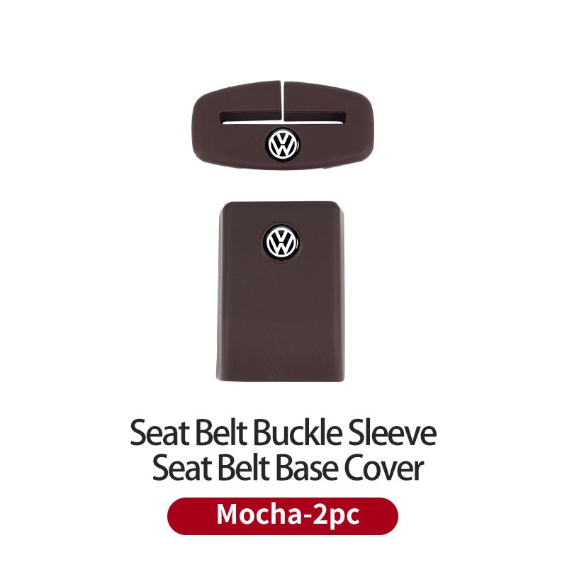 ear1 Car Silicone Seat Belt Buckle Covers Scratch-Resistant Protective Covers Car Interior Accessories For VW Golf Polo Tiguan Passat