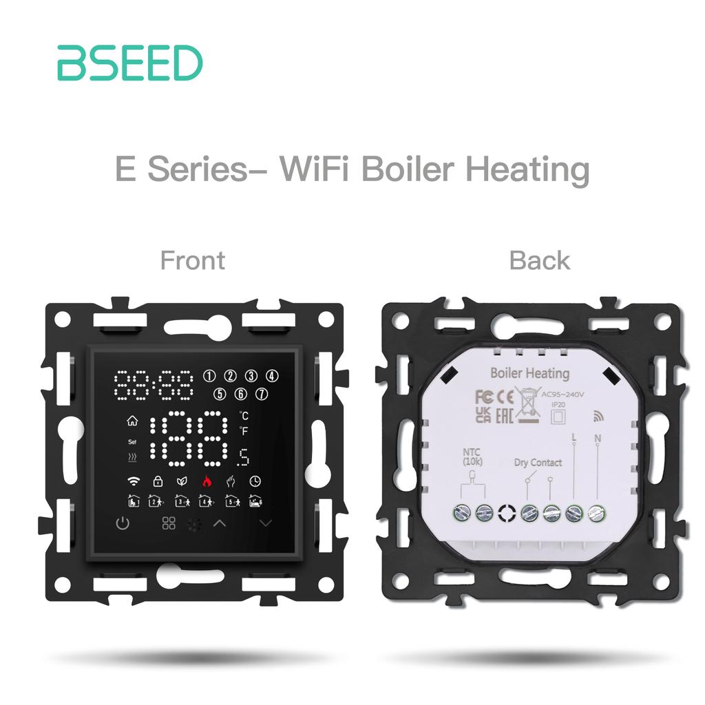 BSEED WIFI Термостат Водяной Электрический Теплый Пол Отопление Газовый Котел Температура Модуль Дистанционного Управления с Alexa Серия E Сделай Сам