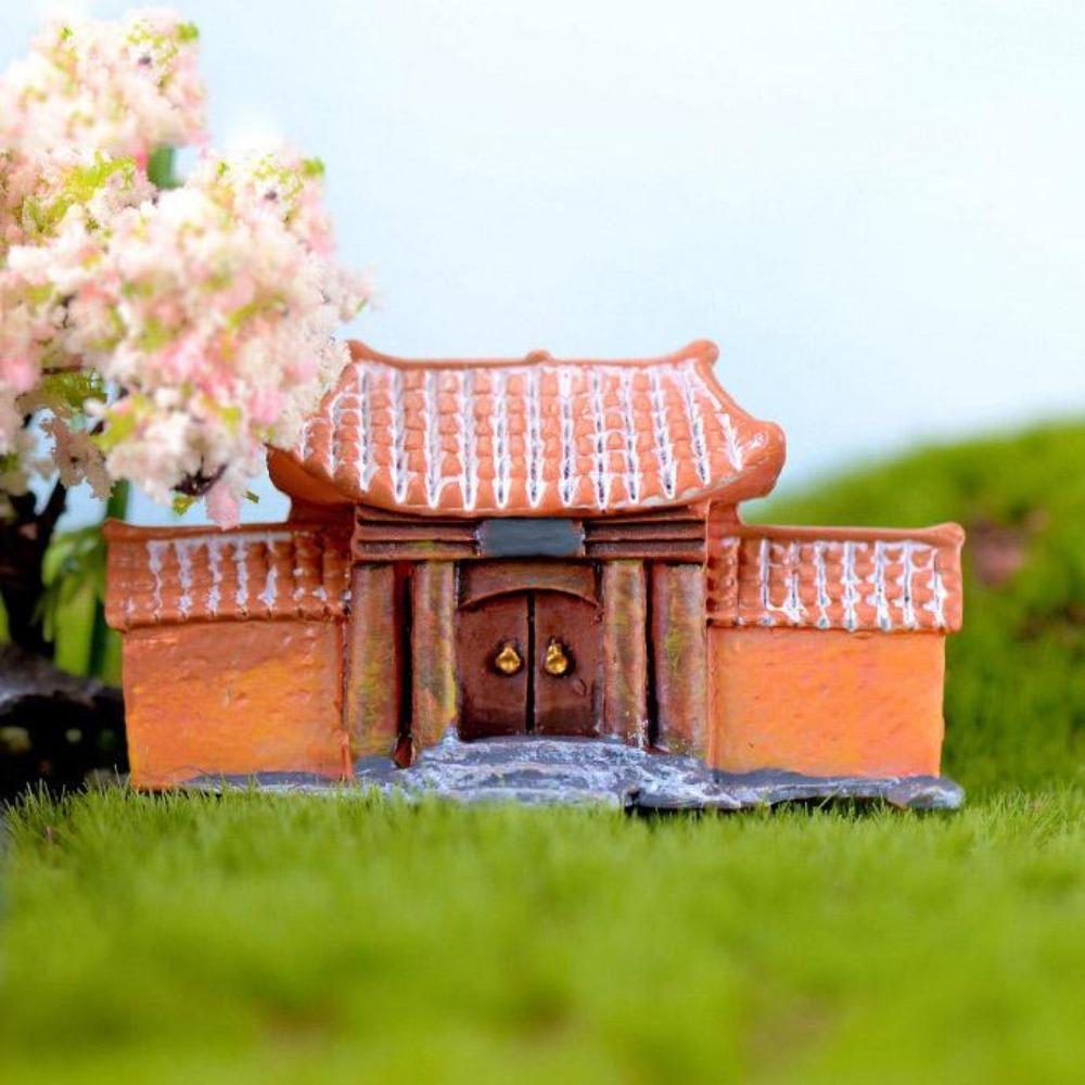 Миниатюрный дом A Building Mushroom Aquarium Rockary Фигурка Fairy Garden Terrarium Home Fish Tank Landscape Decor Accessories