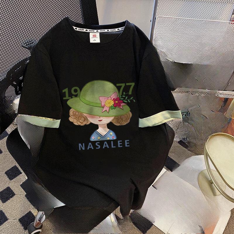 Новая футболка с коротким рукавом в китайском стиле с большим отложным воротником на спине