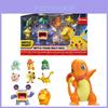Набор из 8 фигурок Pokemon Battle Пикачу, Чармандер, Мяут, Лаудред, Джиглипафф Игрушка Подарочный набор