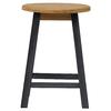 Takasho Mariewood Stool Noir, Natural Eucalyptus MWF, Flower Stand, Garden Chair, Garden Table, Durable Eucalyptus Wood (MWF-26CCG)