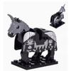 Средневековый MOC Боевой конь Строительные блоки Волк Рыцарь Фигурка Монстр Дикое животное Лиса Жираф Воробей Ворона Панда Модель Кирпич Игрушка K055