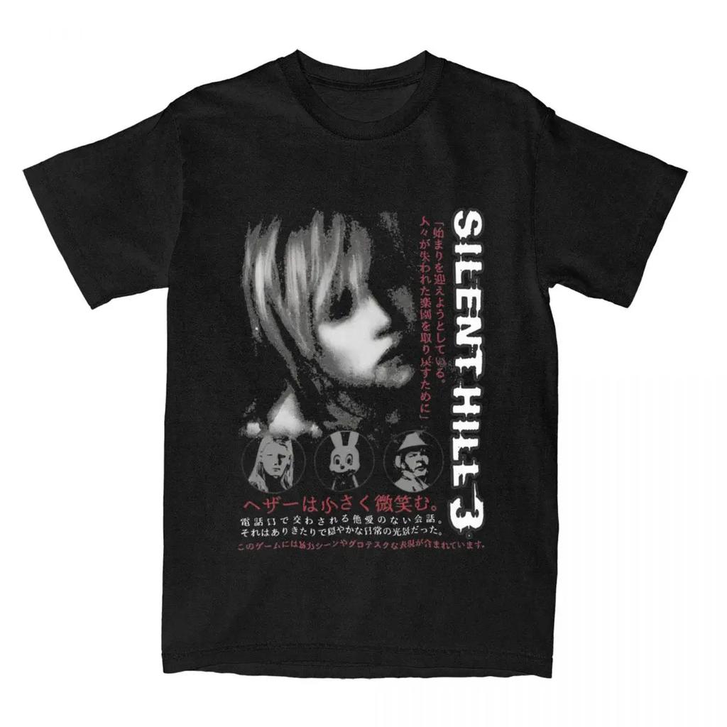 Новинка Хоррор Игра Silent Hill 3 Футболка Мужская Женская Футболка Heather Mason Футболка Летняя Одежда