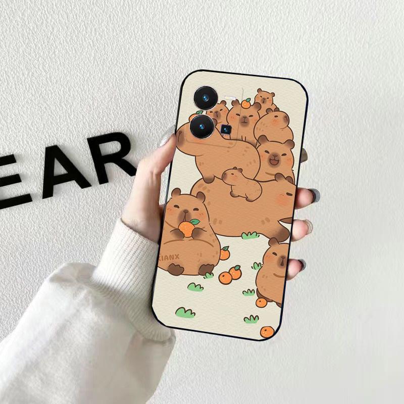 Чехол для телефона с изображением капибары для VIVO Y53S Y33S Y01 Y22S Y31 Y21 Y70 Y21S Y72 Y51 Y35 Y76 V21 V2023 V21E V20 SE