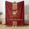 Liverpool Customize Text Blanket Gift Personalized Blanket Soft Warm Cozy Versatile for Seaside Chair Bed Office Four Seasons Universal
