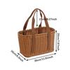 Basket of Handwop with Handles, Versatile, Simple, Home Decoration, Storage, Picnic for
