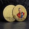 Qirol Charlz III Metall Yodgorlik Tangasi Britaniya Qirollik Buyuk Britaniya Qiroli Challenge Tangalari Kalit Zanjiri Hunarmandchilik Souvenir Sovg'a