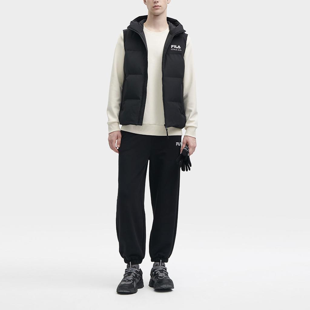 New FILA Down Vest Men's Jet Black F11M349908FBK