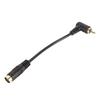 4pin Video Female To 90 Degree RCA Male Cable Plug and Play Mini DIN 4 Pin To RCA Cable Composite