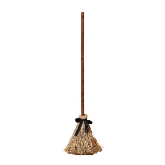 Halloween Floating Broom 43.5 Inches Tall Magical Animated Witch Broomstick Sound Touch Activated Haunted Dancing Broom for Party Home Floor Decor