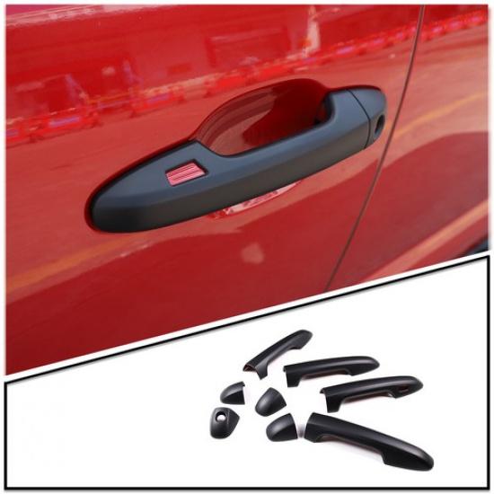 Matte Black Exterior Door Handle Cover Trim For Toyota Tacoma 2016-
