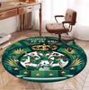 Club Santos Laguna Pattern Round Rug, Indoor/Outdoor Mat, for Picnic, Gameroom, Bedroom, Office, Living Room, Home Decor Carpet, Birthday Gift