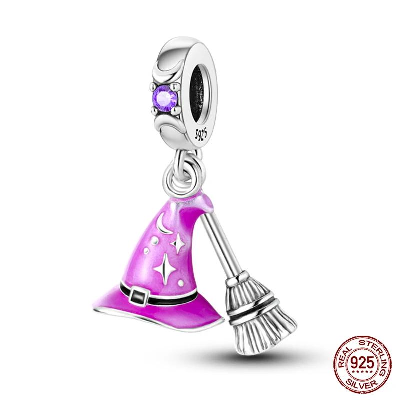 Copper Fashion Halloween Series Luminous Pumpkin Demon Skull Charms Beads Fit Original Bracelet Diy Jewelry