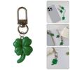 Простой ремешок для телефона, цепочка, зеленый шнурок с четырьмя листьями травы, подвеска для телефона, украшение, милые аксессуары для телефона