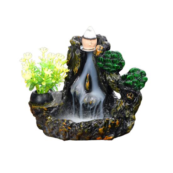 Курильница с большим отверстием для гостиной, быстрый дым, смола, водопад, держатель для благовоний, украшение для стола, домашний декор