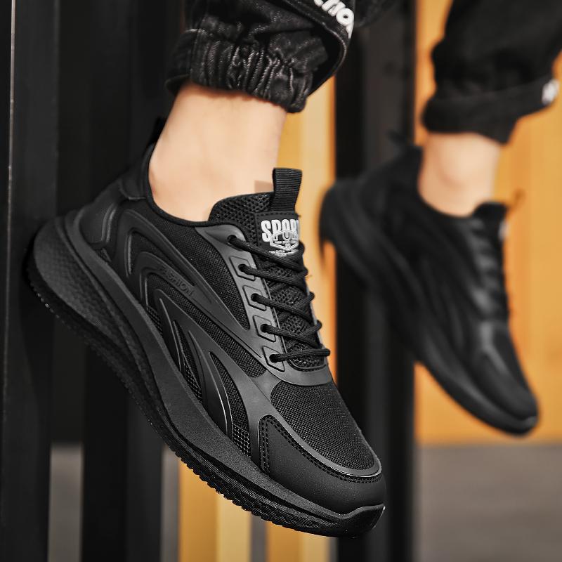 Модные летние повседневные кроссовки мужские дышащие модные толстые подошвы удобные сетчатые туфли для бега на открытом воздухе кроссовки для тенниса мужские кроссовки для мужчин