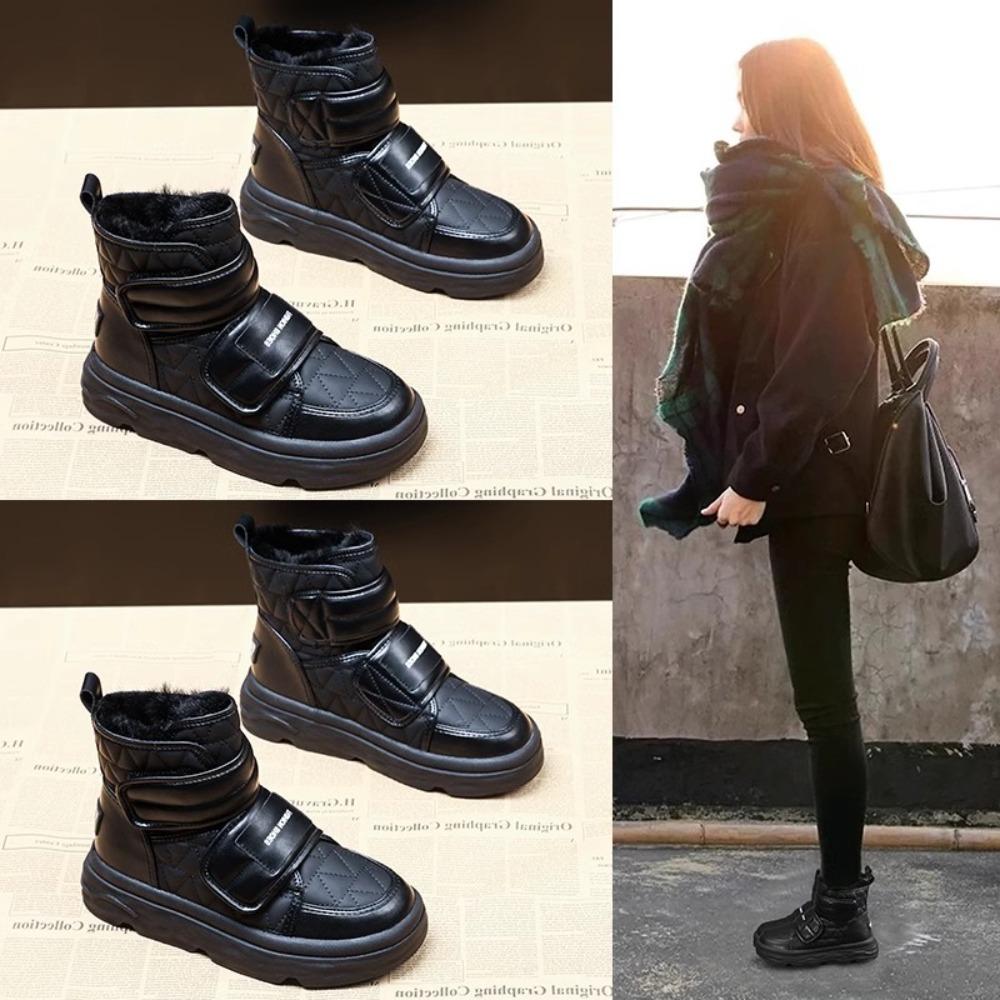 Женские зимние плюшевые водонепроницаемые нескользящие толстые зимние ботинки