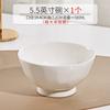Костяной фарфор миска бытовая чисто белая старшая миска для риса интернет-знаменитость утолщенная керамическая миска для риса японская высокоценная посуда